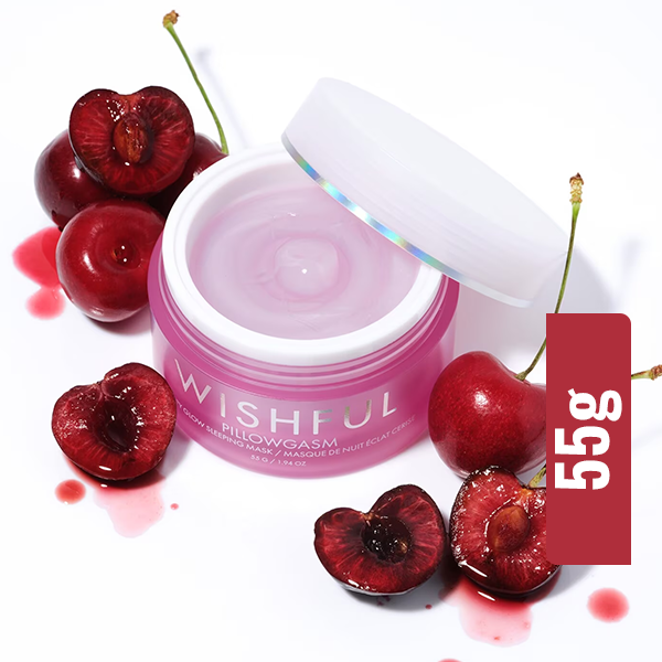 Wishful Pillowgasm Cherry Glow Sleeping Mask-(55g)